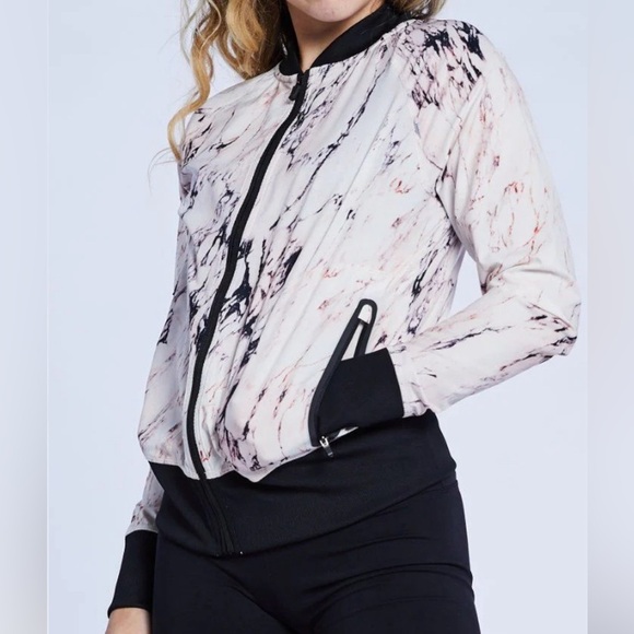 JO + JAX Restart Marble Zip Up Jacket, Size XXSA - Picture 1 of 9